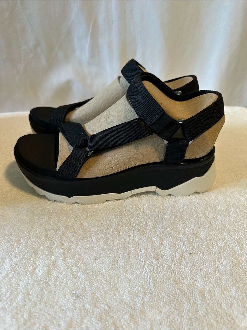 Teva Jadito Universal Black Sport Sandals Women’s Size 8 Platform Comfort - Picture 3 of 8